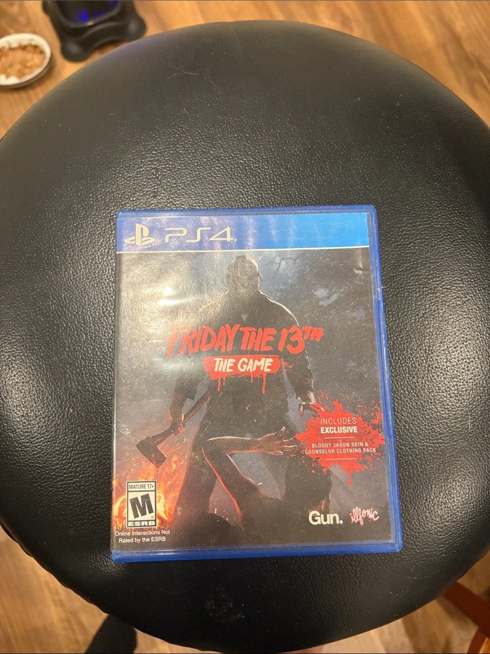 Sony PS4 Friday the 13th: The Game – Blue Case with Red Horror Artwork